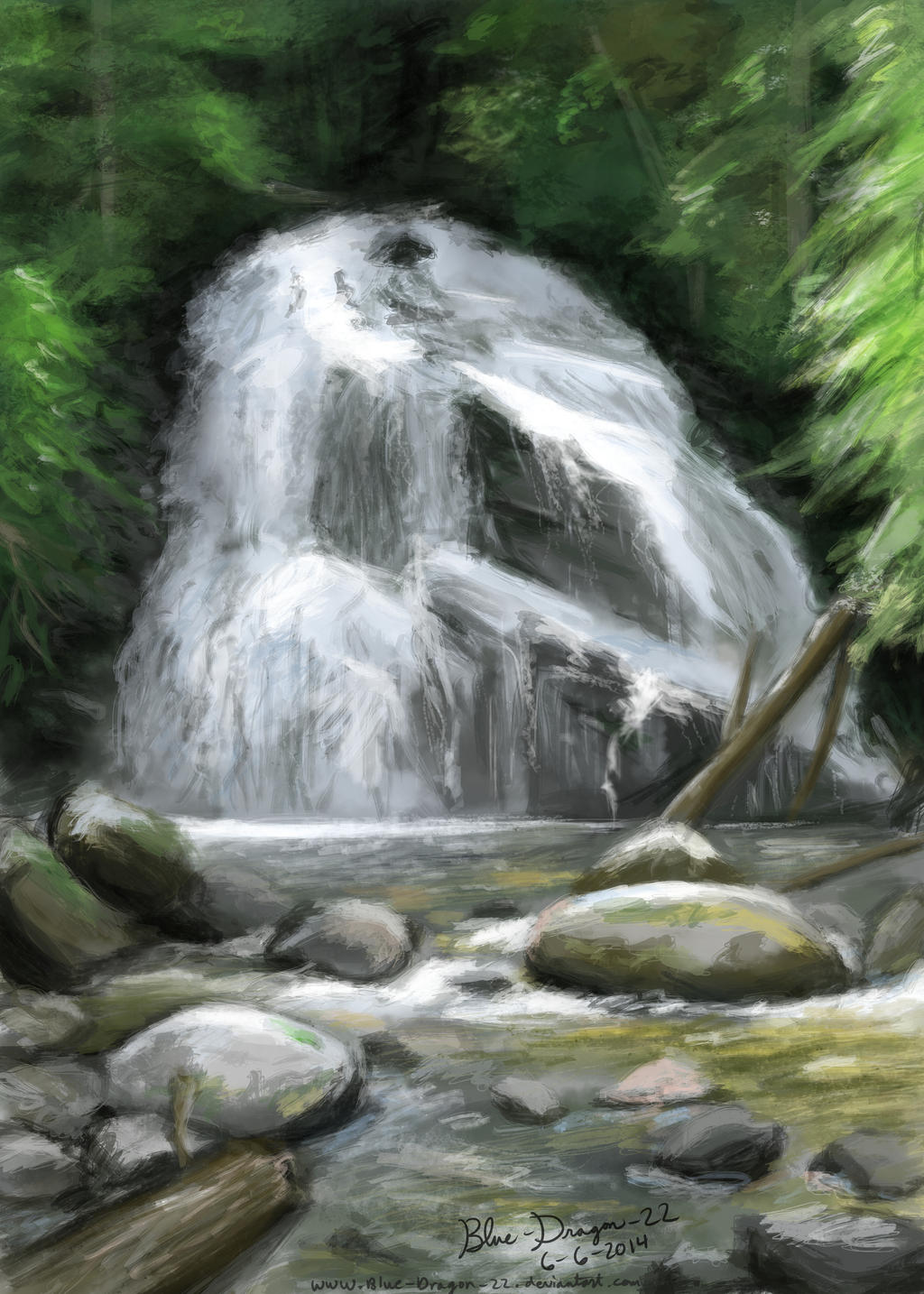 Waterfall Speedpaint