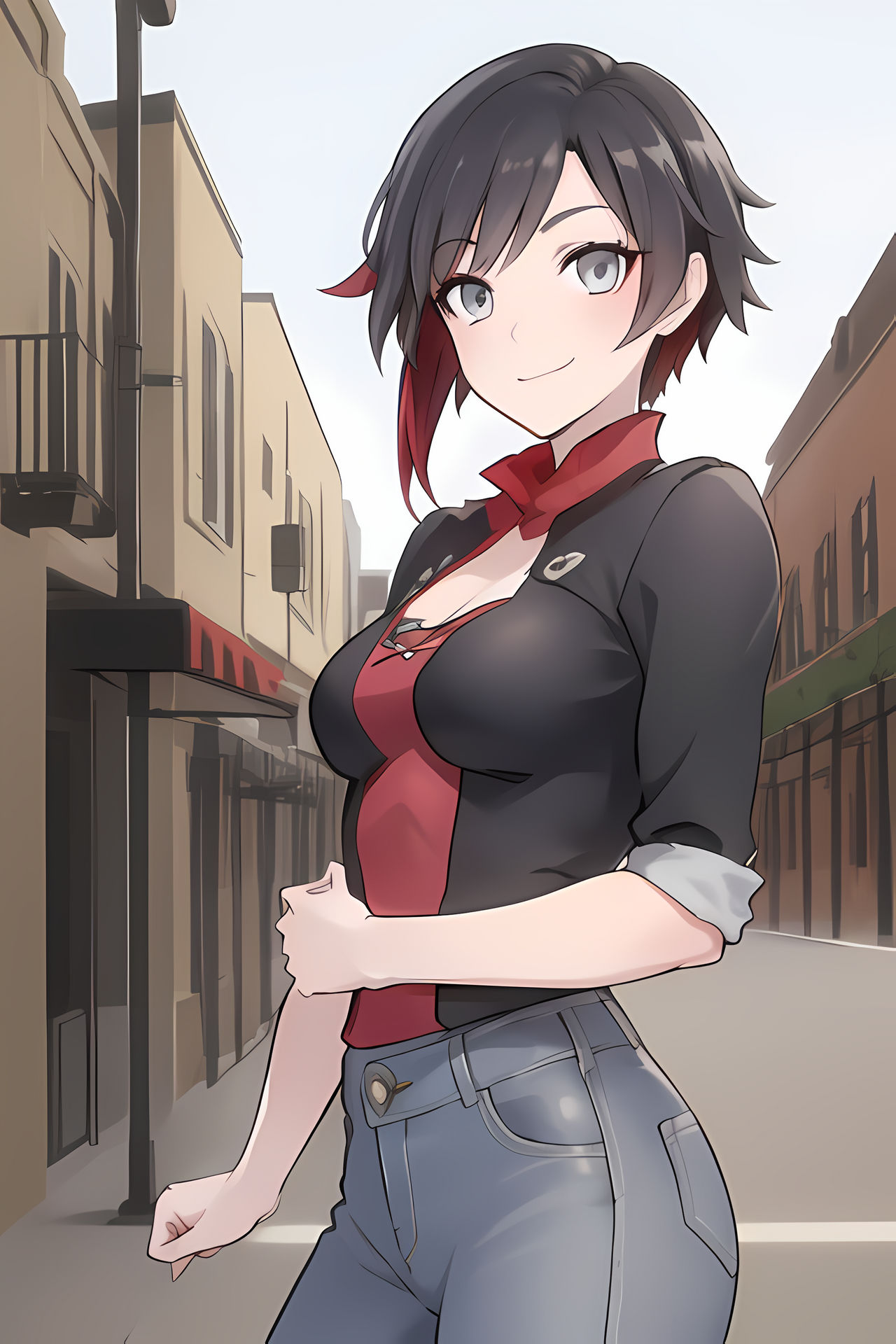 RWBY - Ruby Rose casual cloth by Sakermazov on DeviantArt