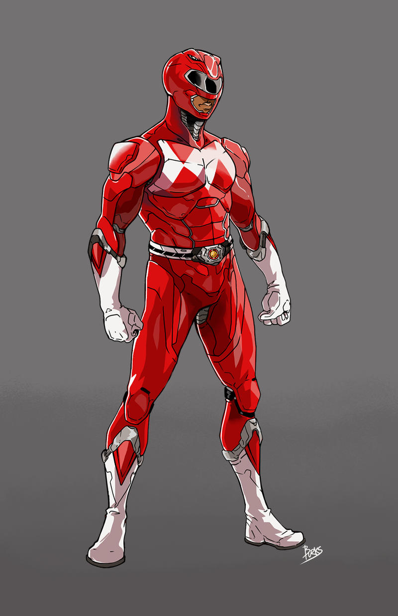 MMPR Reboot Concept: Red Ranger by SkrubPhace on DeviantArt