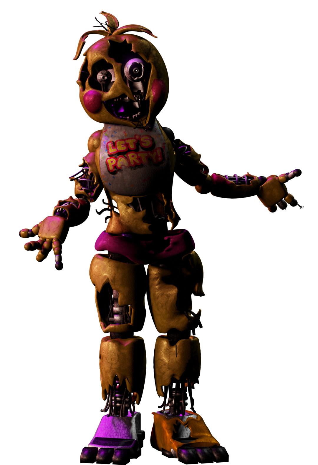 JuoNoVom on Game Jolt: Withered Chica (my version)