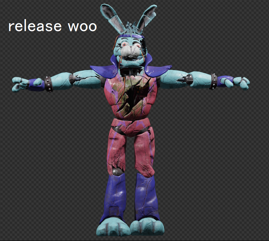 fnaf sb ruin glamrock bonnie blender release by JuAnItO-PRO on DeviantArt