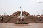 Pakistan Monument Front View by Amjad-Miandad