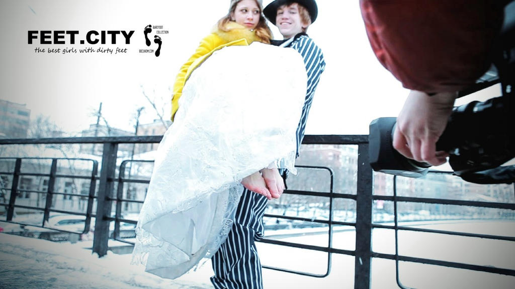 Crazy Russian Barefoot Winter Wedding BY FEET.CITY