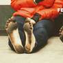 Dirty feet in the subway BY FEET.CITY
