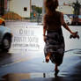 Sasha barefoot in the rain (c) feet.su