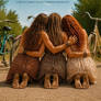 Hippie Trio - forever barefoot! (c) FEET.SU