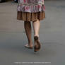 Aksinya - barefoot on hot asphalt (c) FEET.SU