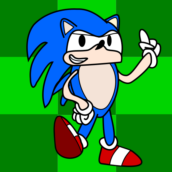 Inkscape Practice #5- Sonic by MysteryMan217 on DeviantArt