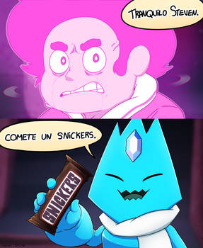 Steven, comete un Snickers