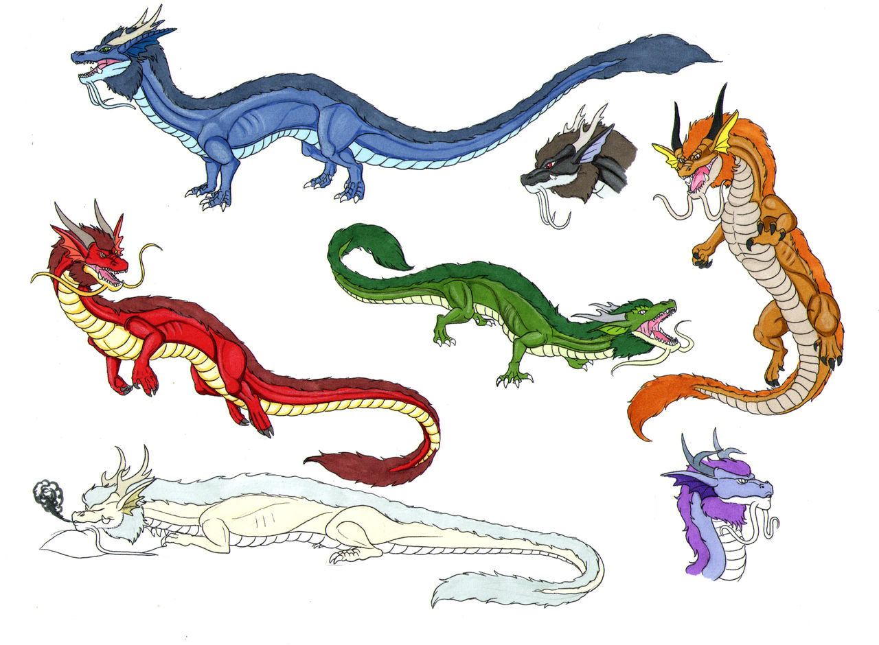 Eastern Dragon Rework Some Colorful Eastern Dragons by Lord-Lavrahtheen on DeviantArt