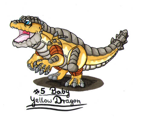 Personal Smaugust Challenge: Baby Yellow Dragon