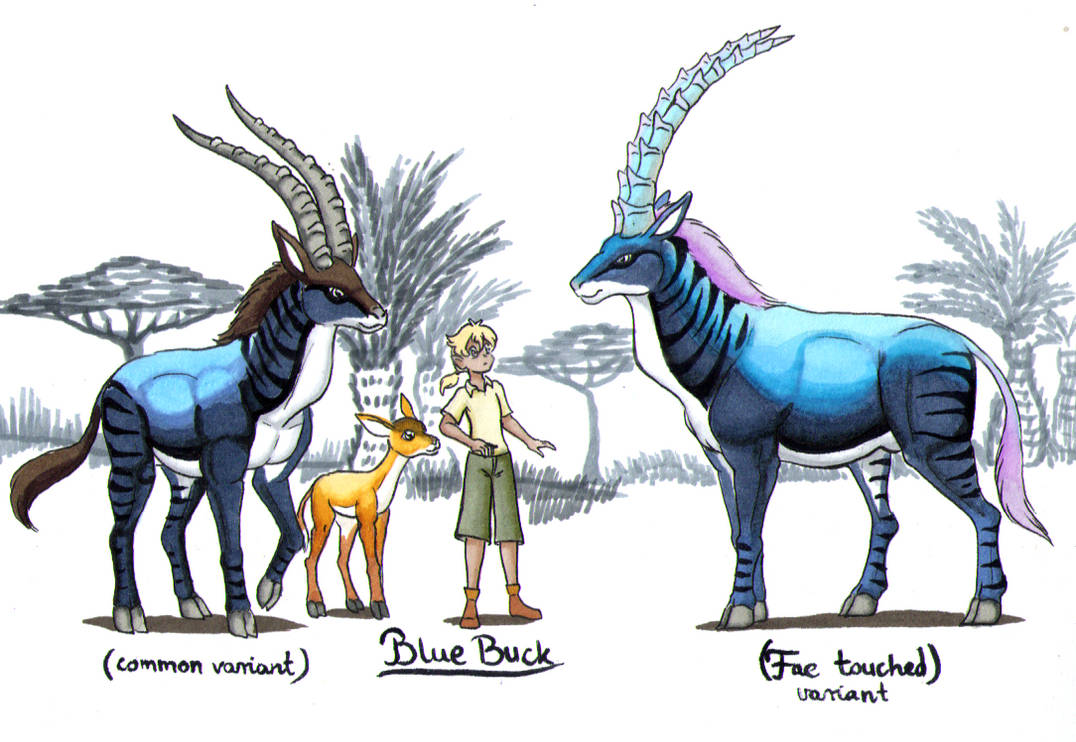 Blue Spring Buck Original Species: Blue Buck (remake) by Lord-Lavrahtheen on DeviantArt