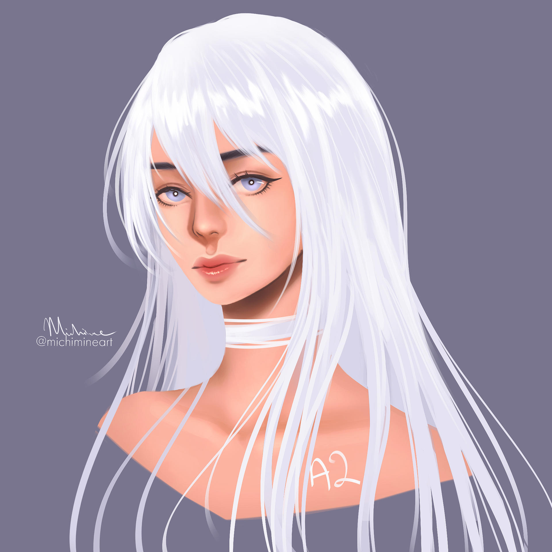 Nier A2 Portrait By Michimineart On DeviantArt nier-a2-portrait-by-michimineart-on-deviantart