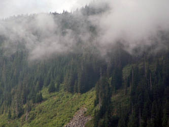 Steep Mountains Fog