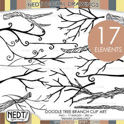 Tree Branches Doodle by Nedti