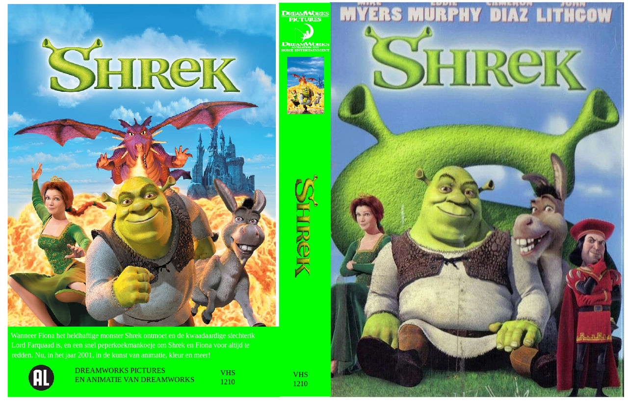 Shrek 2001 Vhs Shrek. 2001. Slipcase. VHS. – Eventyrhuset