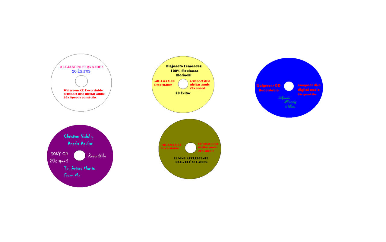 5 CD Disc Labels by endhyena4 on DeviantArt