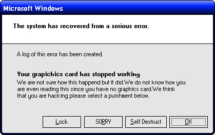 Microsoft Windows Error by The-Ethan0 on DeviantArt