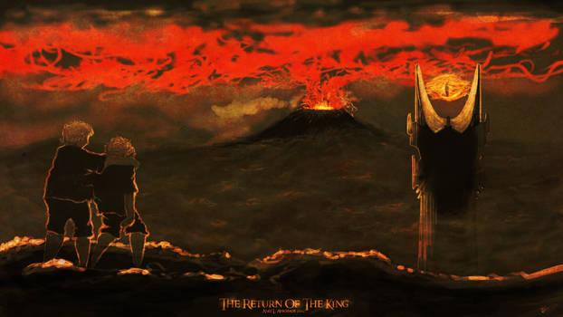 Frodo and sam in mordor