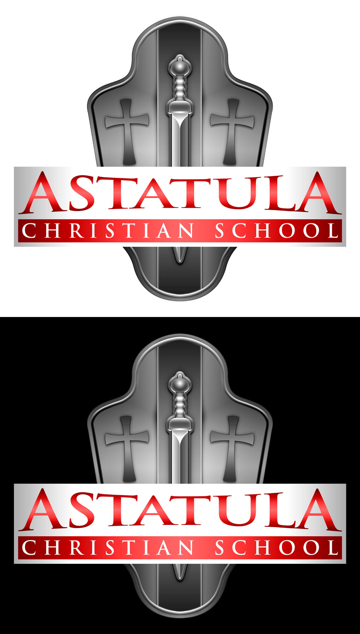 Astatula Christian School Shield Gladius BW by ViciousVP on DeviantArt