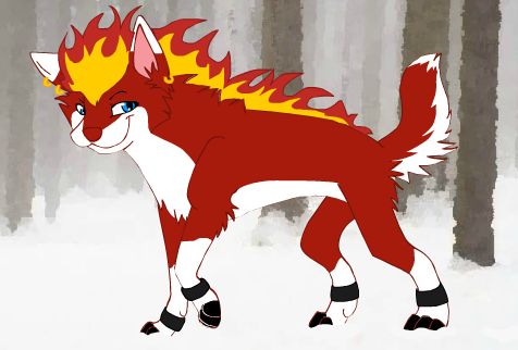 flamed wolf