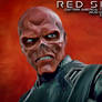 Smudge Painting - Red Skull