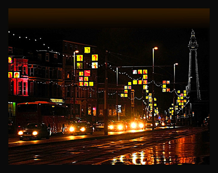 Lights, Rain, Tower