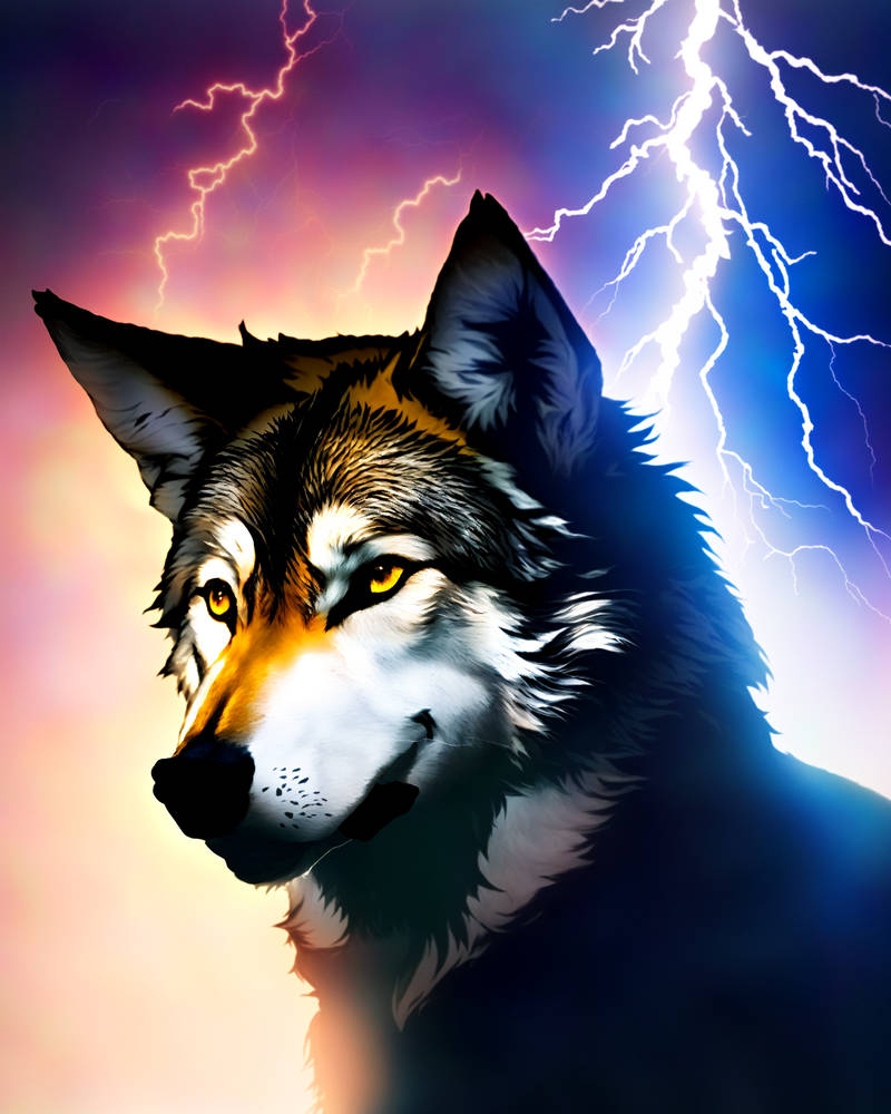 Lightning Wolf by SuperSkirv on DeviantArt