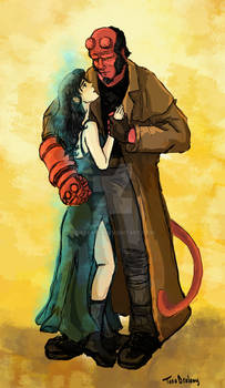 Hellboy and Liz