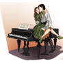 Over the piano