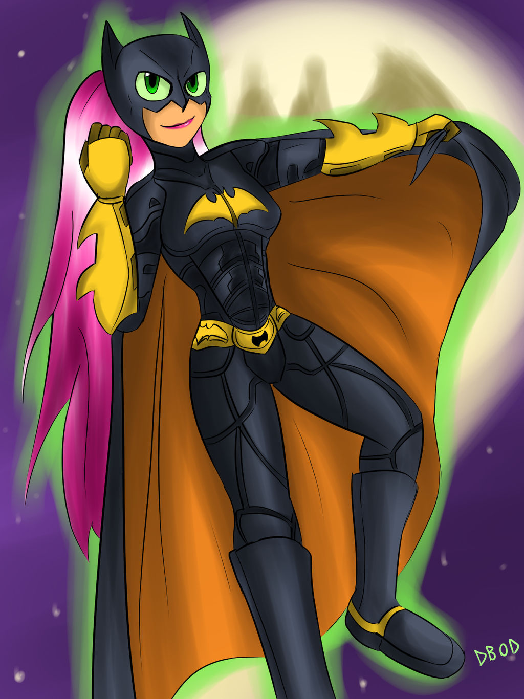 Adult archive - Starfire in batgirl costume costume batgirl Starfire in