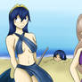 Lucina and Robin on the beach