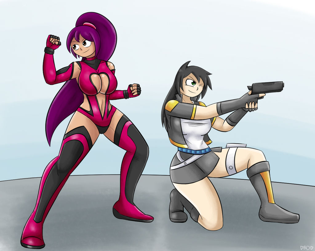 Commission - Konlin and Kelly Fight Pose