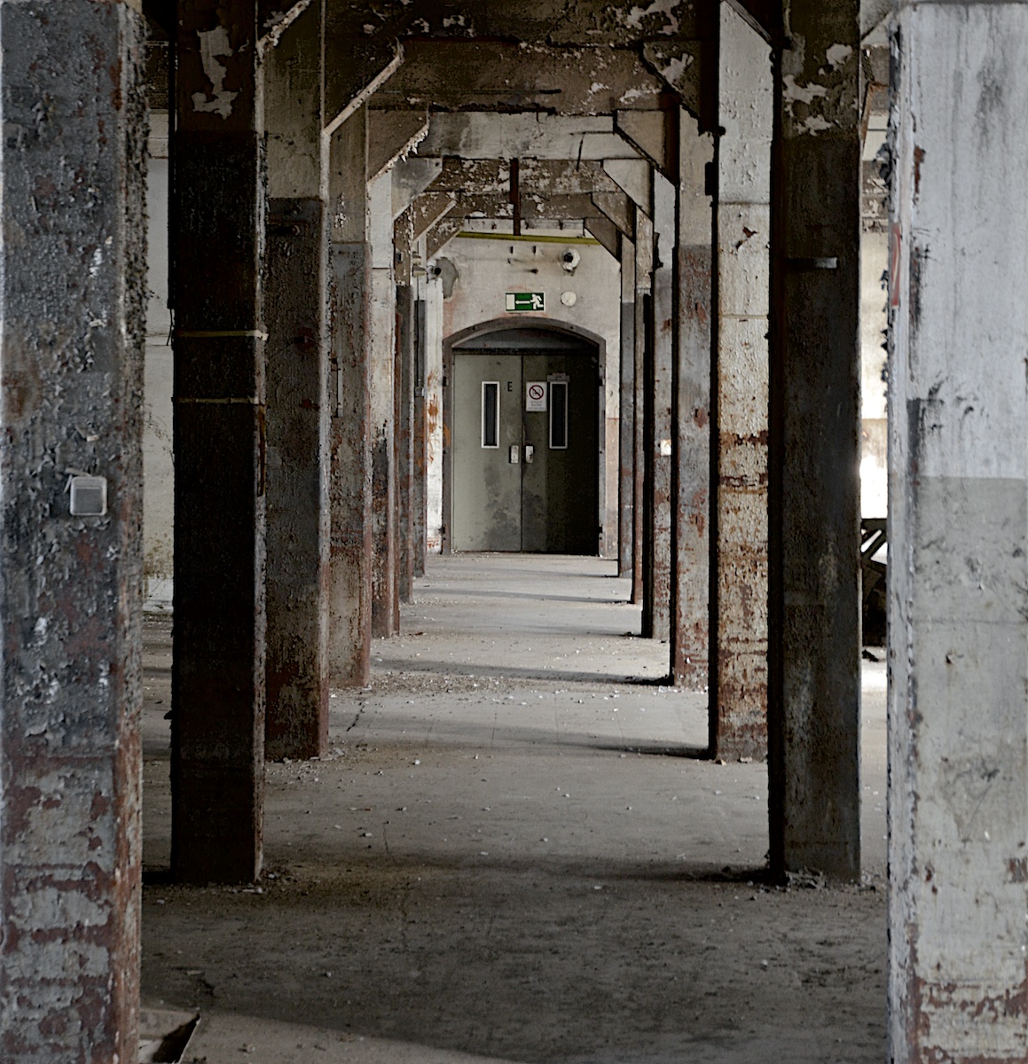 Abandoned Factory Hallway