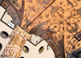 Detail of the Michelozzo Courtyard Palazzo Vecchio