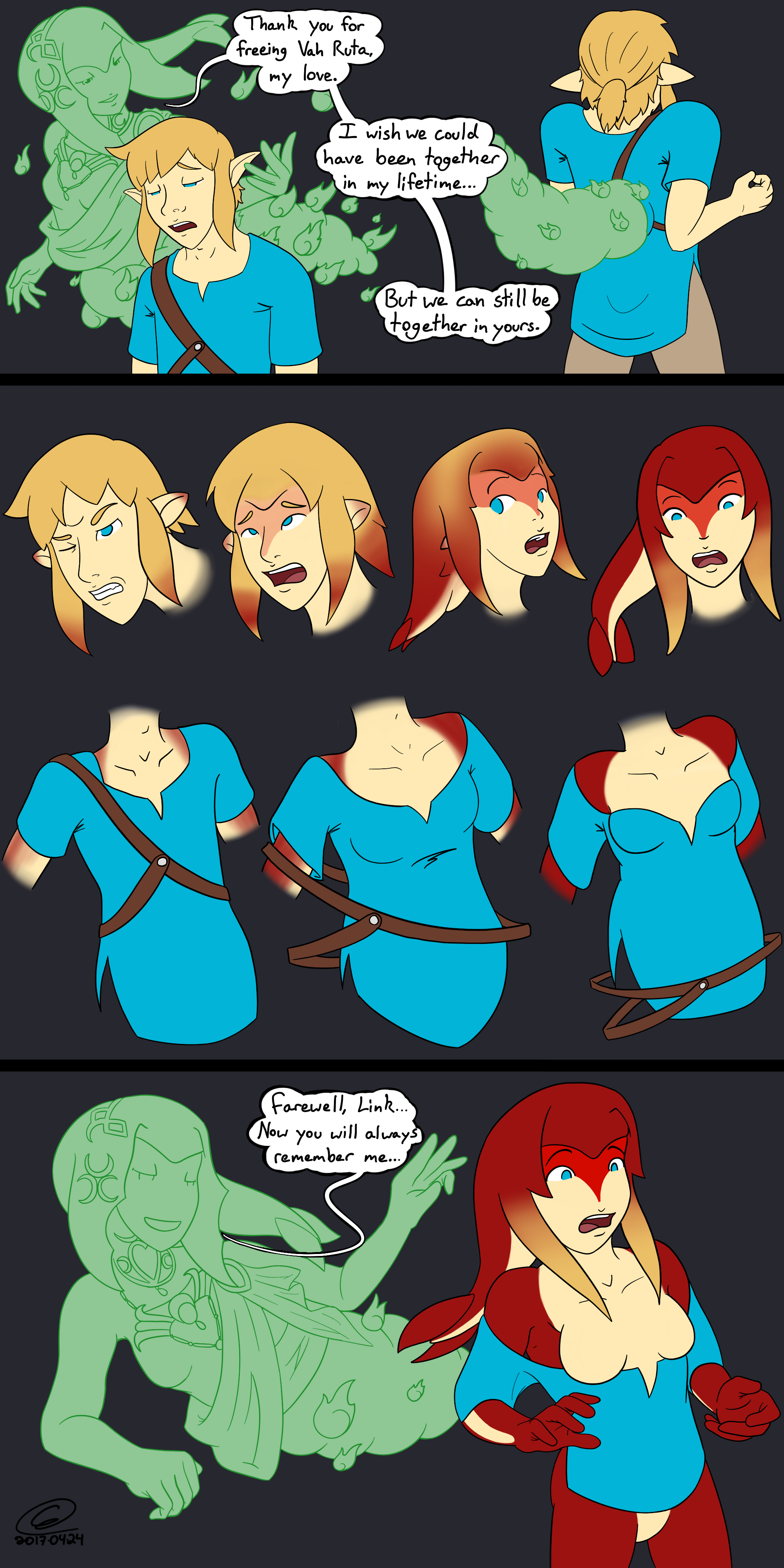 By the Grace of Mipha - Link TG/TF into Zora.