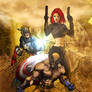 Cap A, Wolvy, Black Widow