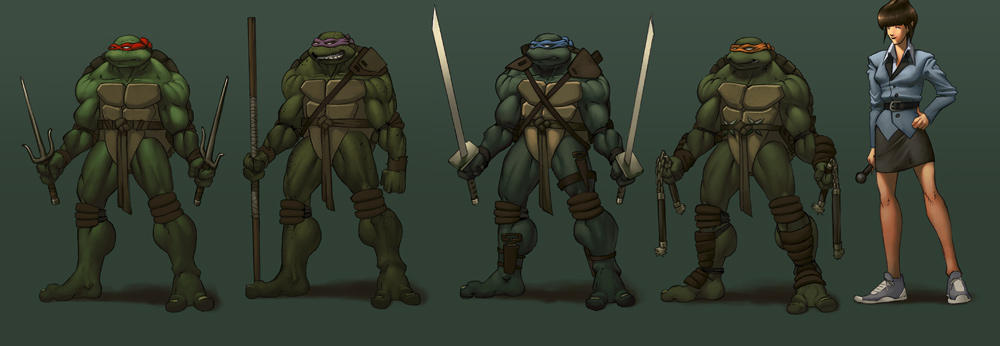 TMNT character designs by danimation2001 on DeviantArt