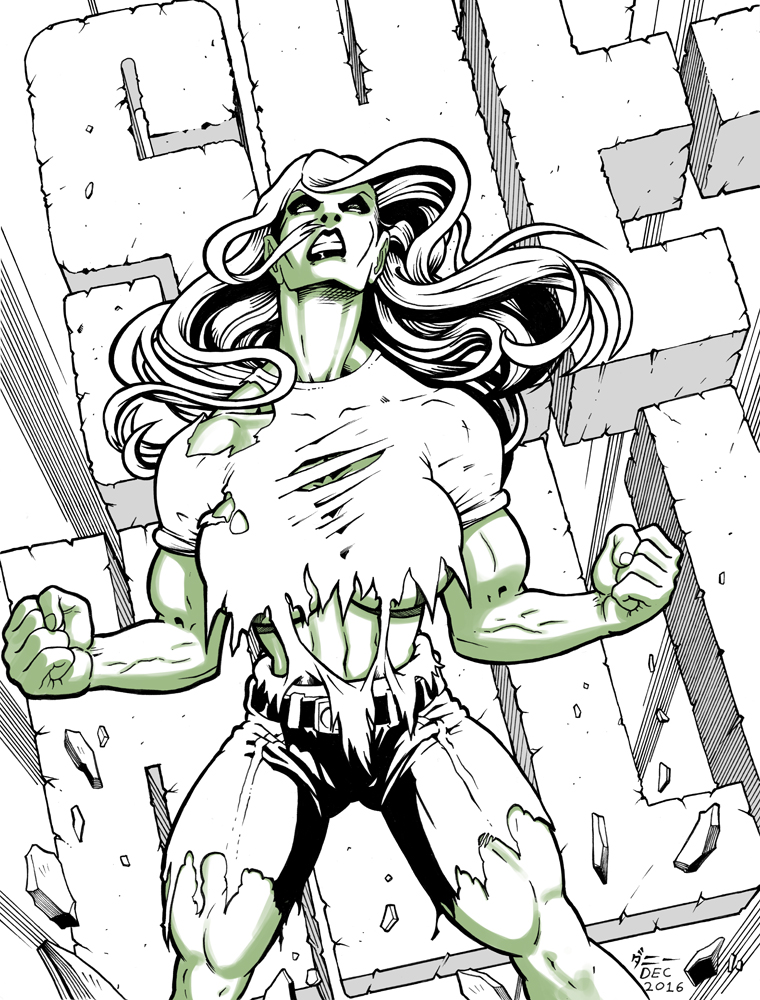 Inks #0032 she-hulk