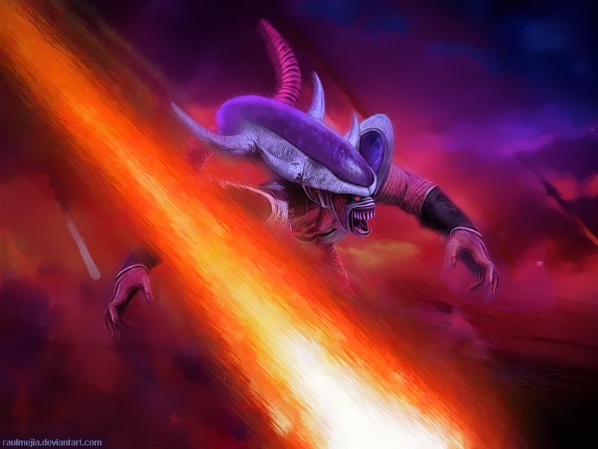 Frieza in his Third Form by raulmejia