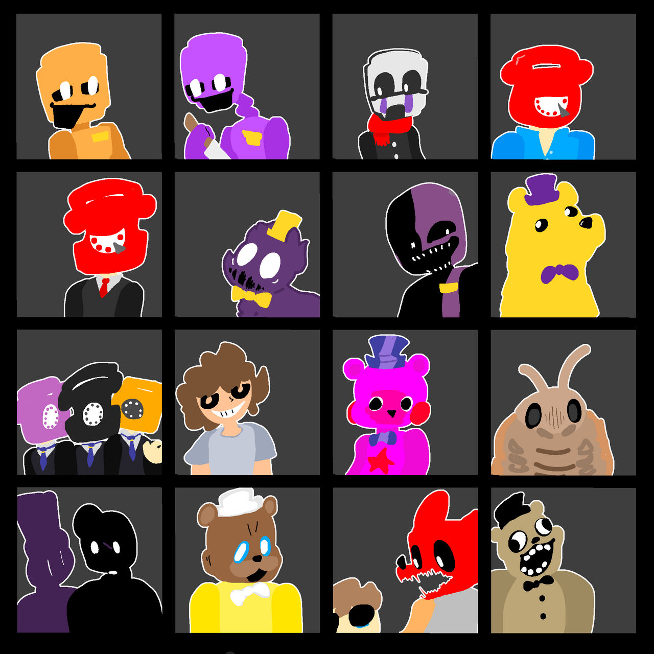 Dsaf Rigs Some of the Dsaf Cast by beeboiYES on DeviantArt