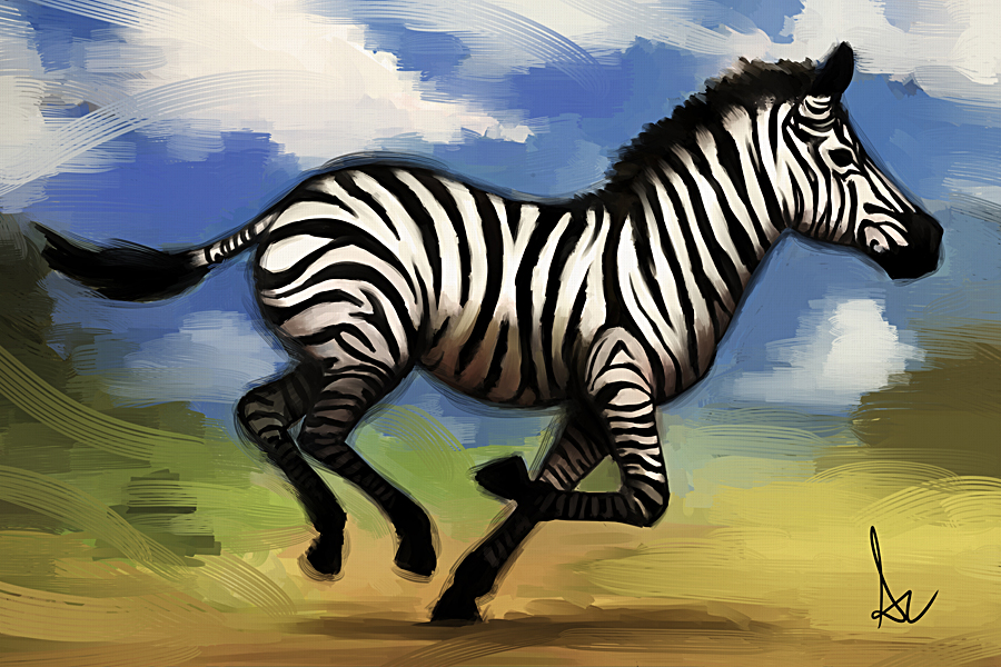 Zooming Zebra