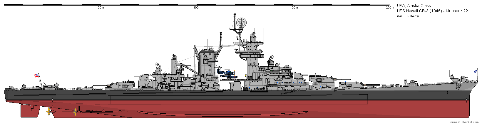 USS Hawaii CB-3 (1945) - Measure 22