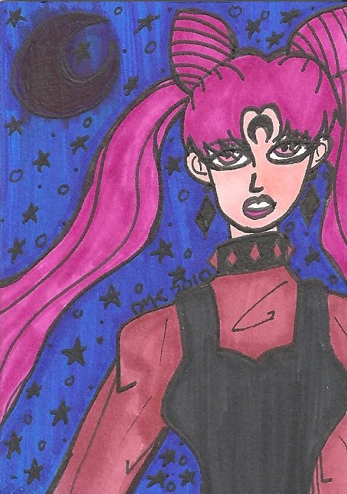 ATC-ACEO Angry Moon