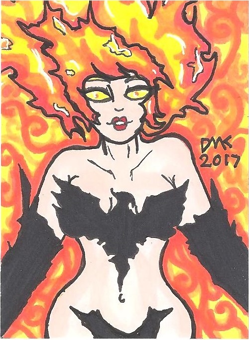 ACEO Jean Gray Dark Phoenix