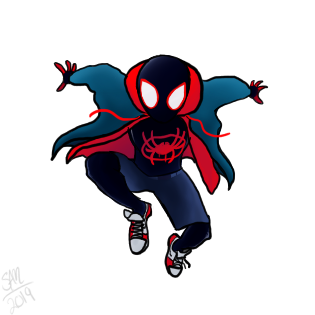 Miles Morales transparent BG by sspacee-the-confused on DeviantArt