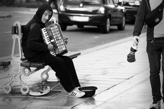 Beggar musician