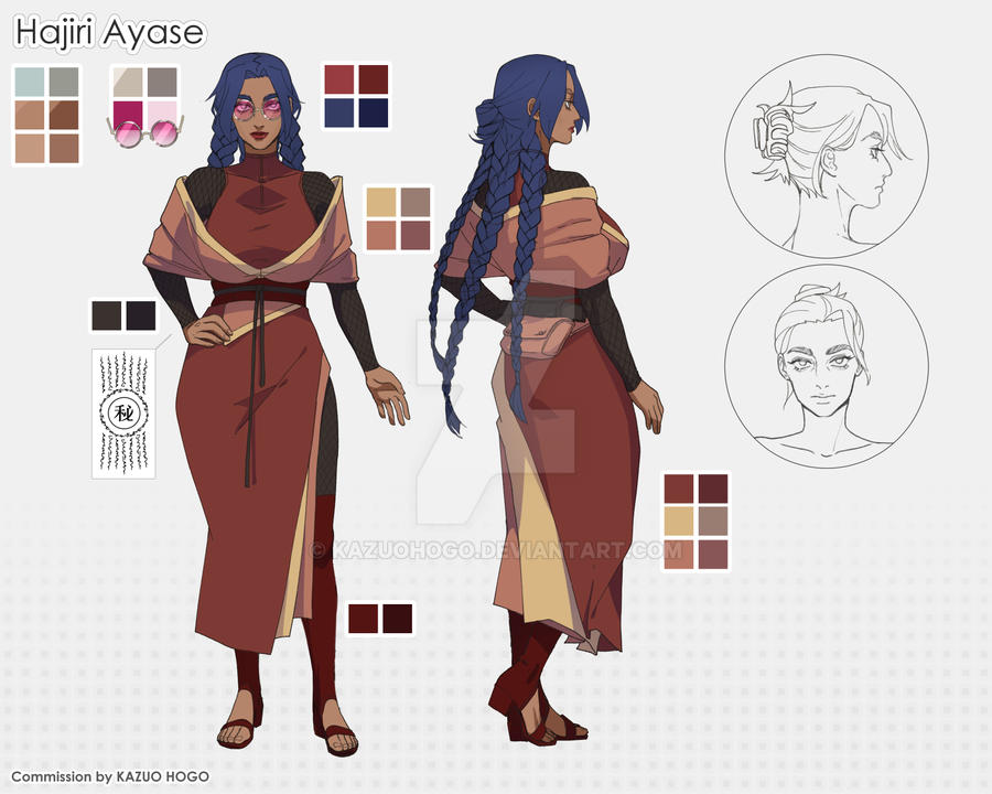 Oc Reference Background Commission - OC Reference sheet by KazuoHogo on DeviantArt
