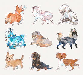 Tiny Watercolors | Nov 2023 Commissions