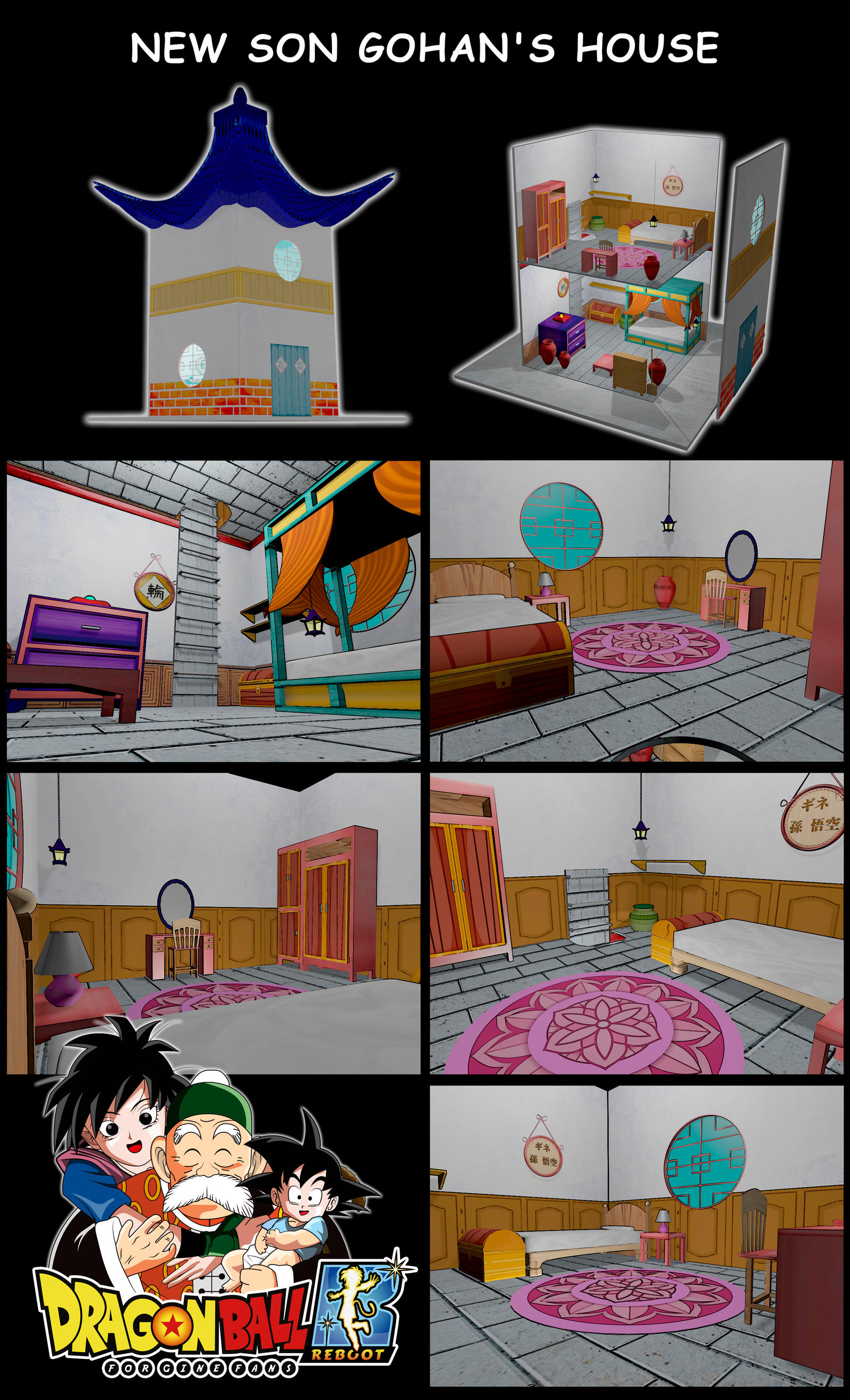 NEW SON GOHAN'S HOUSE by GineReboot on DeviantArt